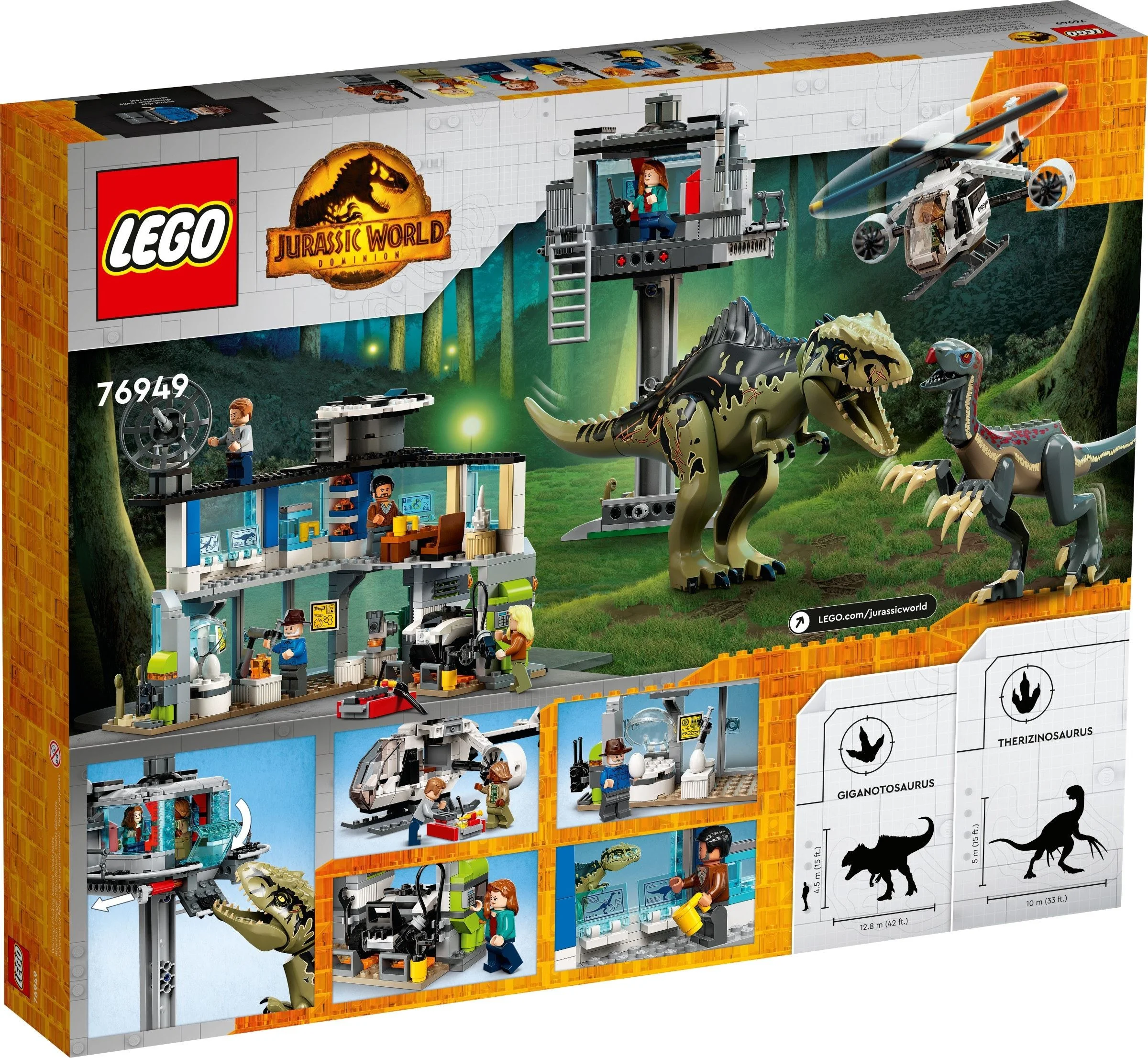 LEGO® 76949 Atak giganotozaura i terizinozaura - zdjęcie 3