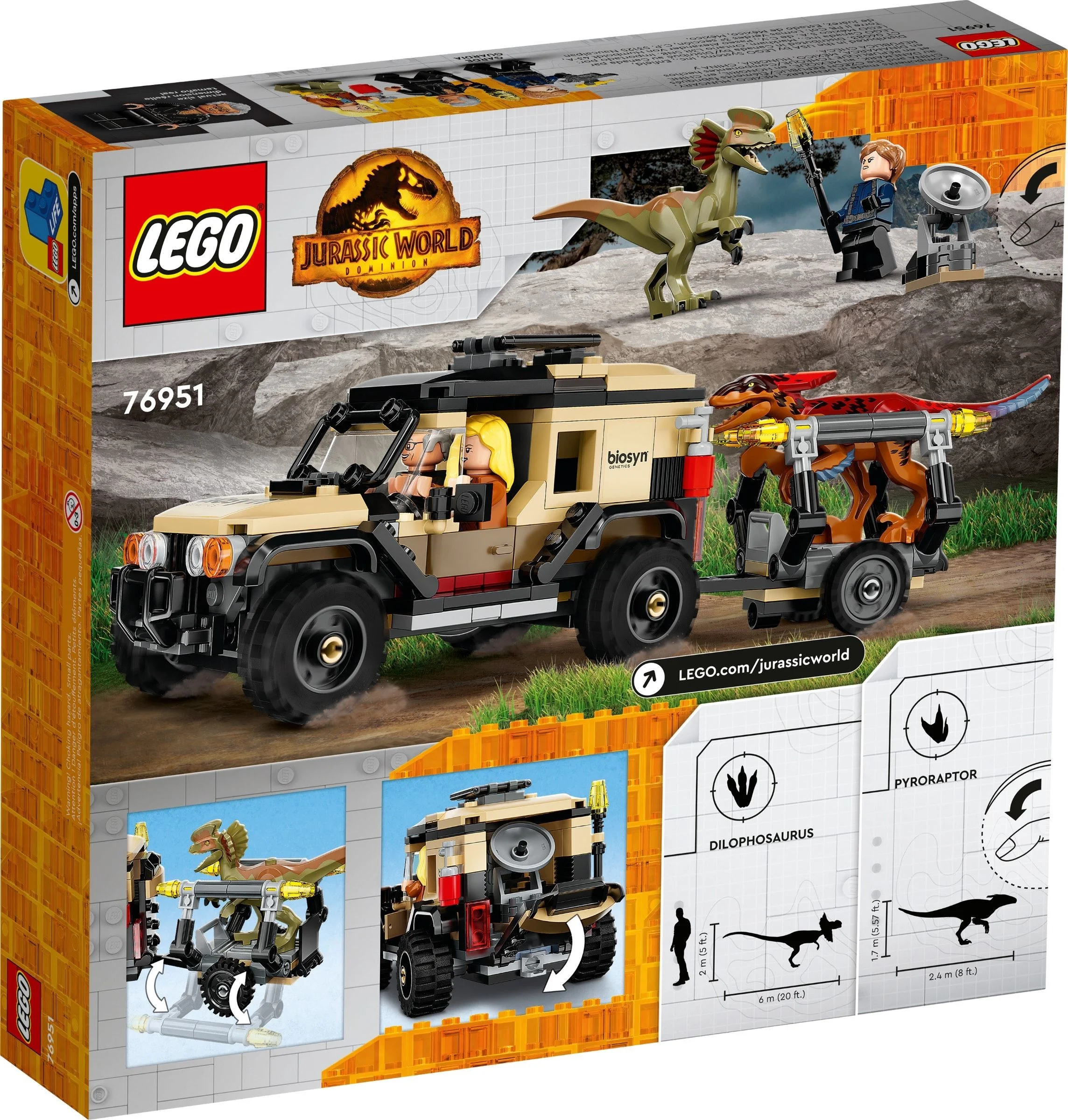 LEGO® 76951 Transport pyroraptora i dilofozaura - zdjęcie 7
