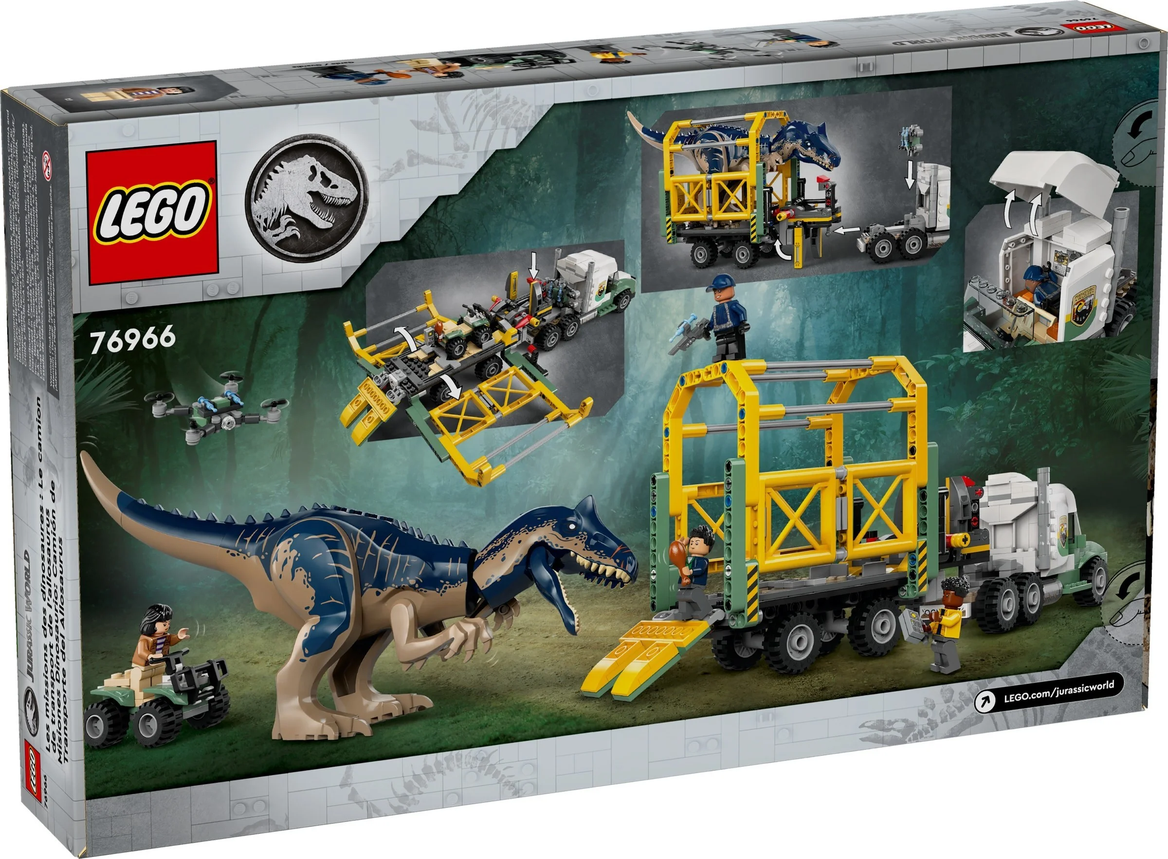 LEGO® 76966 Jurassic World Dinomisje Ciężarówka Do Transportu Allozaura 76966 - zdjęcie 6
