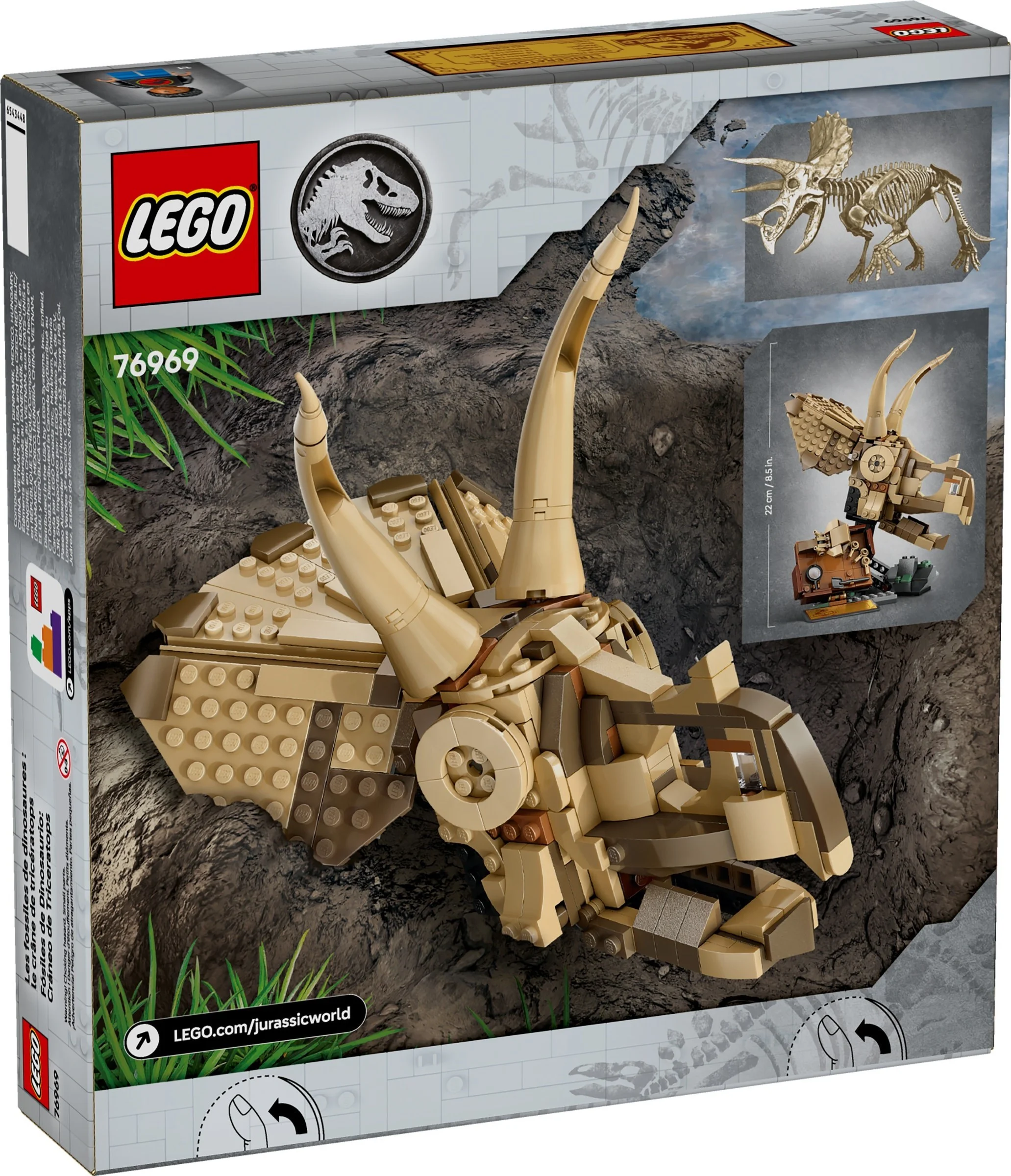 LEGO® 76969 Szkielety dinozaurów: czaszka triceratopsa - zdjęcie 2