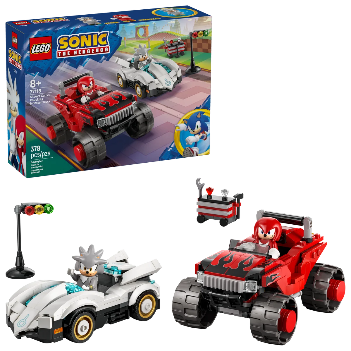 LEGO® 77118 Silver w samochodzie kontra Knuckles w monster trucku - zdjęcie 2