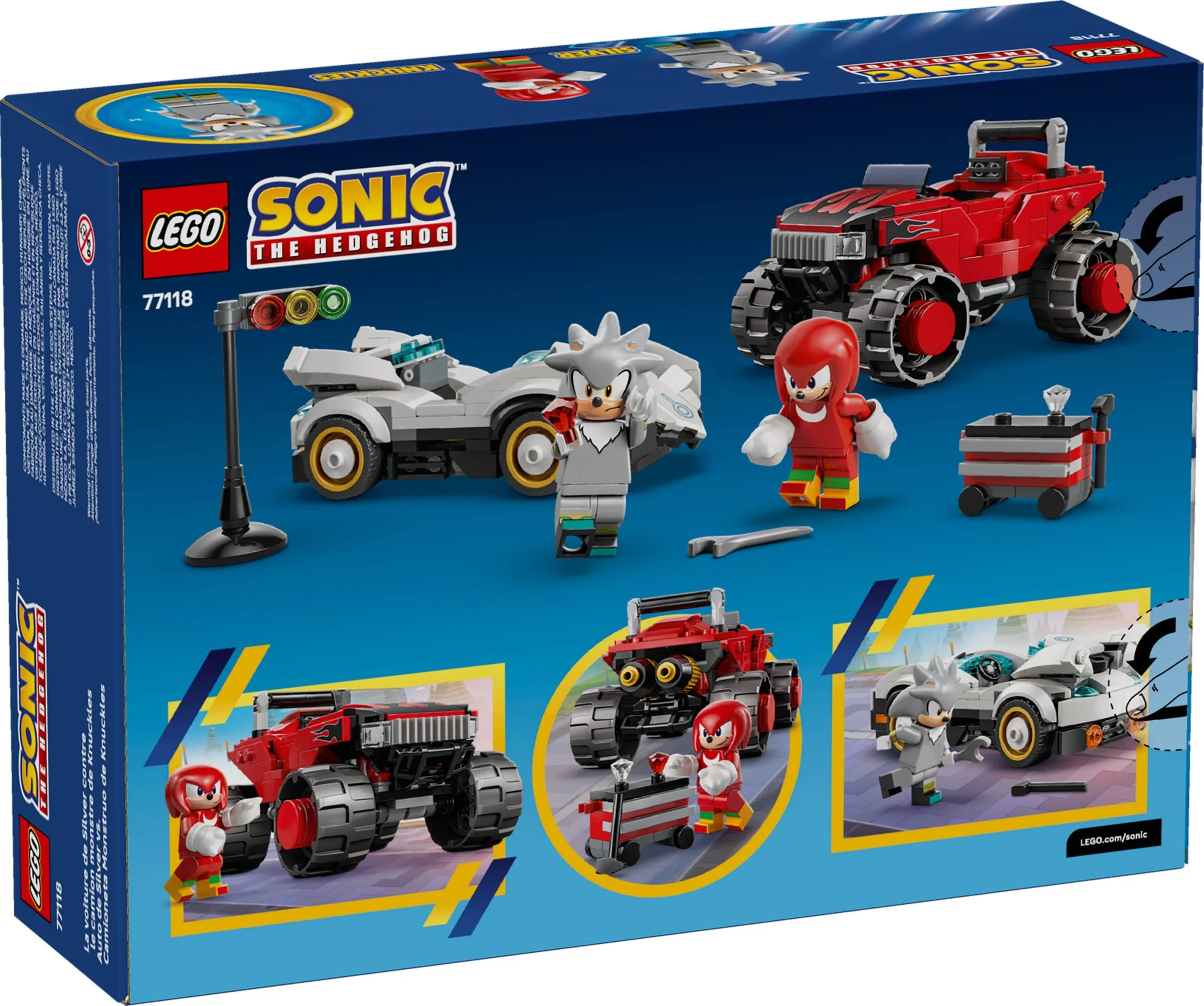 Silver w samochodzie kontra Knuckles w monster trucku