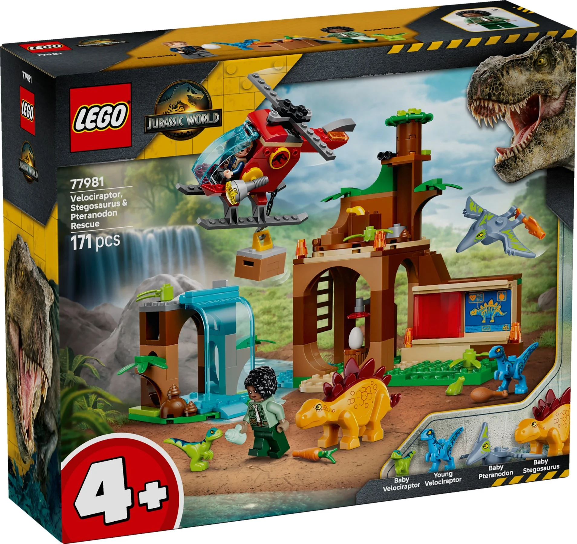 LEGO® 77981 Welociraptor, stegozaur i pteranodon - Centrum ratunkowe - zdjęcie 6