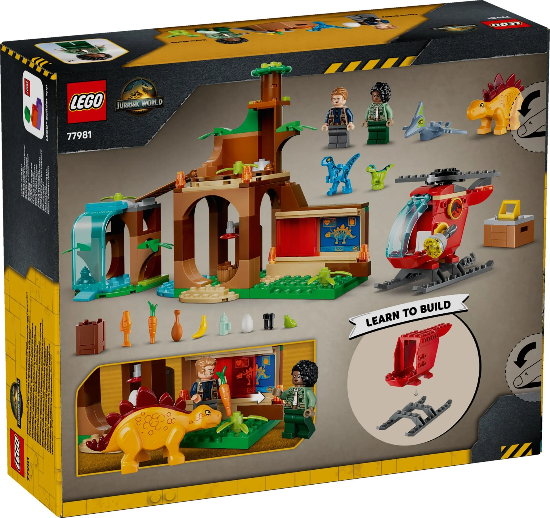 LEGO® 77981 Welociraptor, stegozaur i pteranodon - Centrum ratunkowe - zdjęcie 8