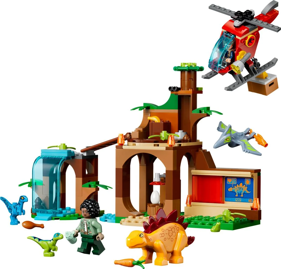 Welociraptor, stegozaur i pteranodon - Centrum ratunkowe