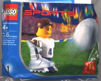 LEGO® 7923 McDonald's Sports Set Number 1 - White Soccer Player #4