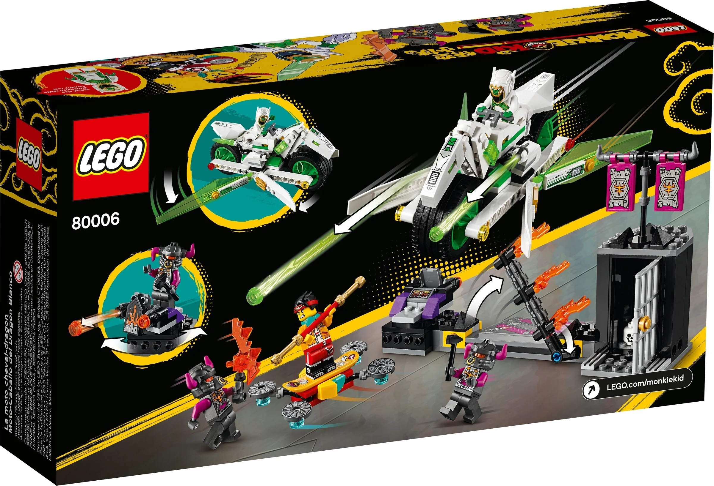 LEGO® 80006 Kid Motocykl Biały Smok - zdjęcie 3