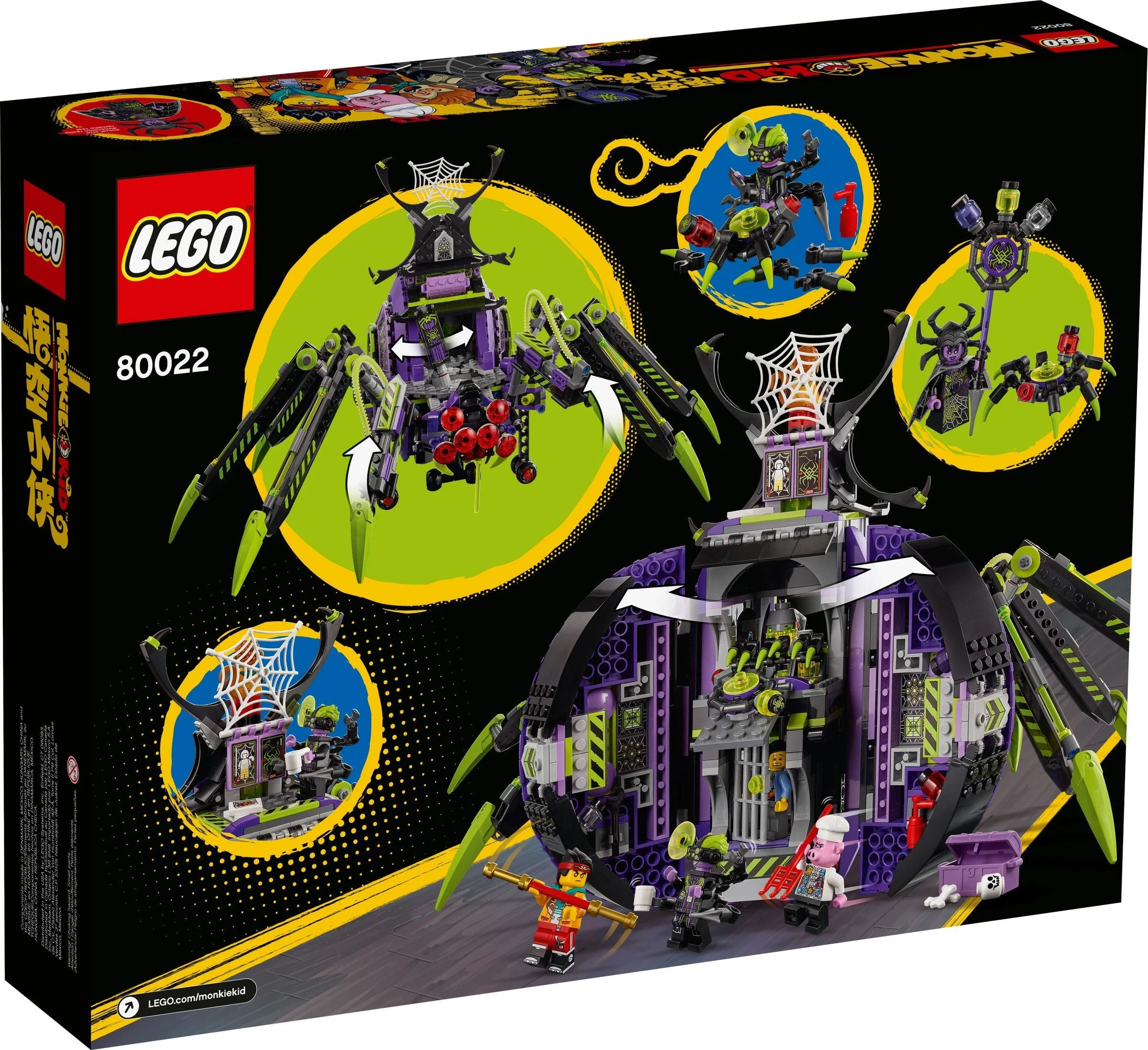 LEGO® 80022 Kid Lego Monkie Kid Baza Arachnoidów Spider Quee - zdjęcie 6