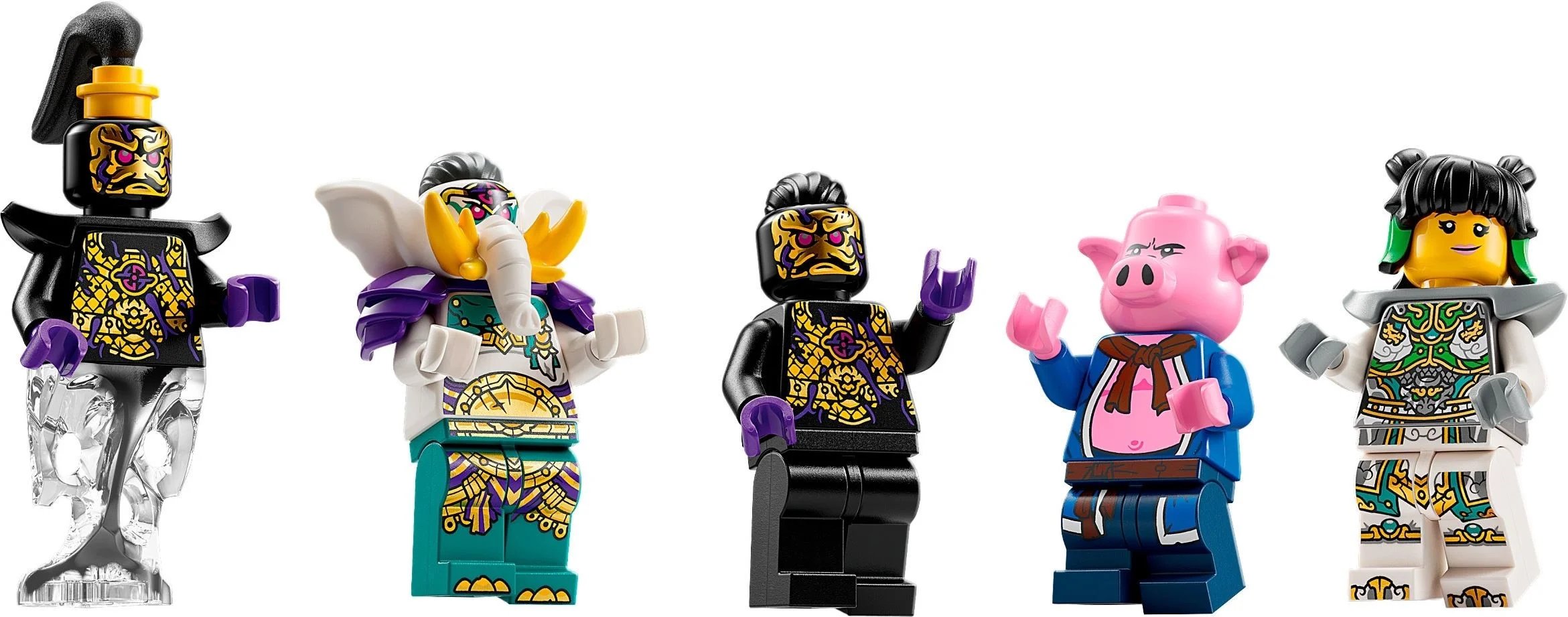 LEGO® 80043 Kid Yellow Tusk Elephant Słoń Bitewny Pigsy Mei - zdjęcie 6