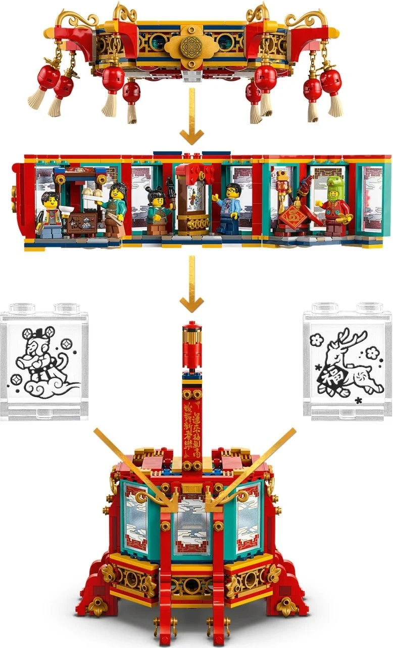 LEGO® 80116 Tradycyjna chińska lampa - zdjęcie 3