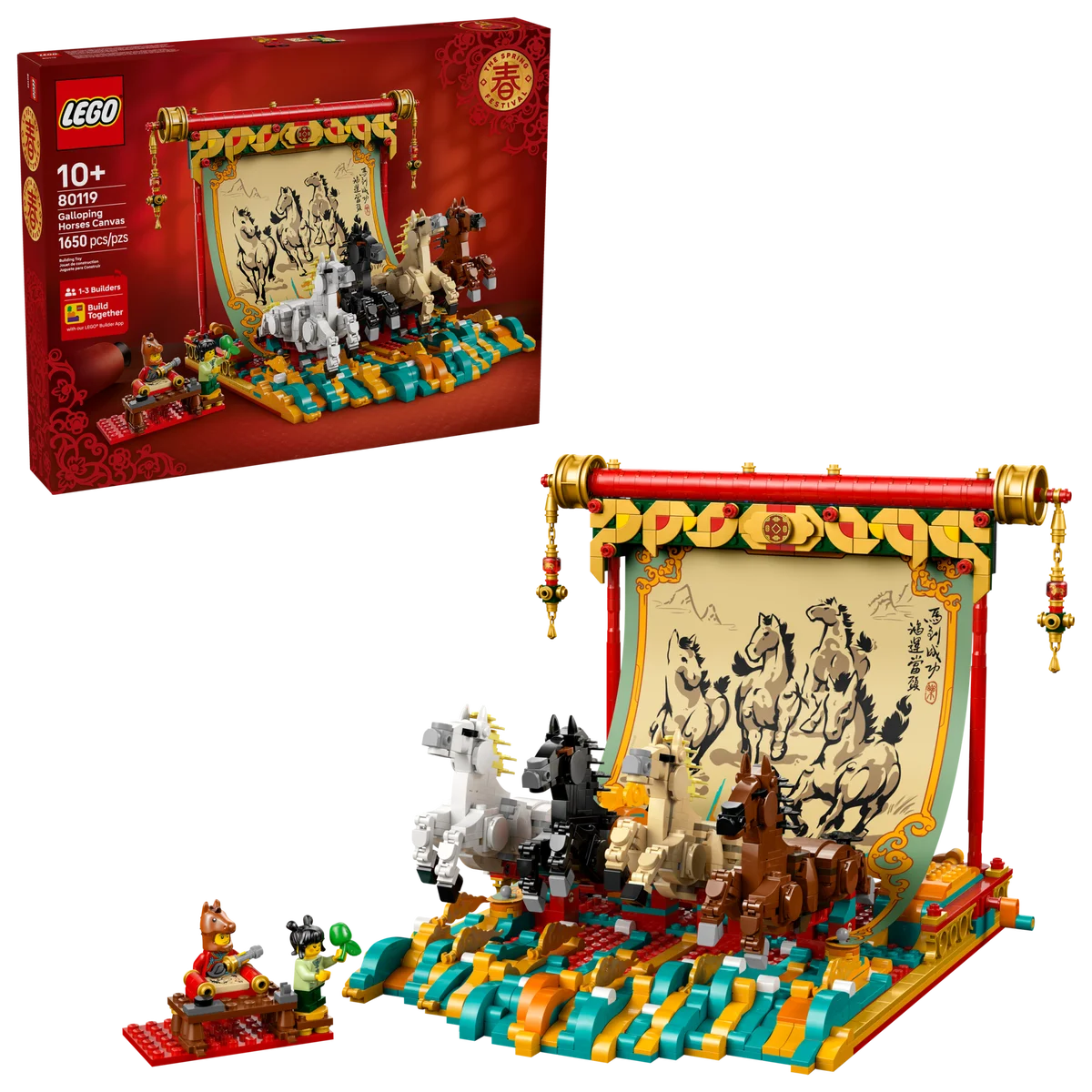 LEGO® 80119 Inne Obraz z galopującymi końmi - zdjęcie 9