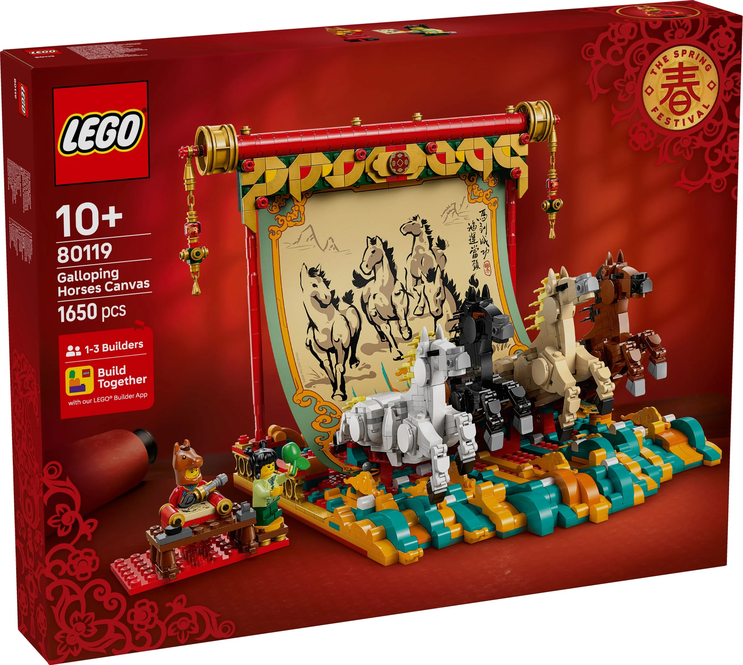 LEGO® 80119 Inne Obraz z galopującymi końmi - zdjęcie 2