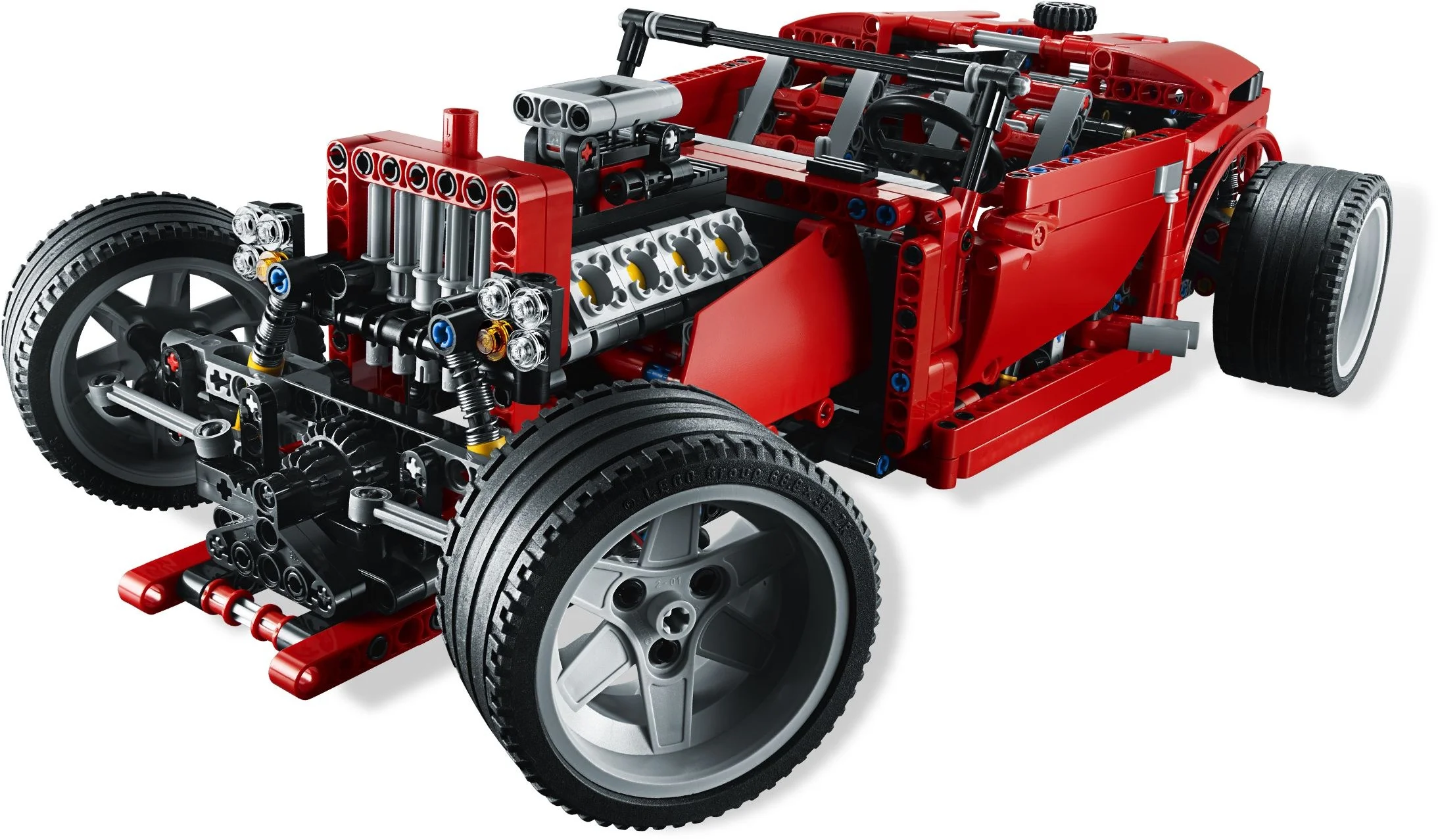 LEGO® 8070 Klocki Lego Technic Zestaw 2w1 Samochód Sportowy Supercar i Hot Rod - zdjęcie 9