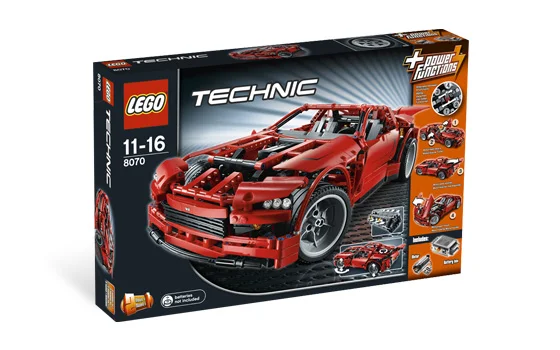LEGO® 8070 Klocki Lego Technic Zestaw 2w1 Samochód Sportowy Supercar i Hot Rod - zdjęcie 12