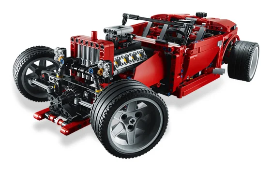 LEGO® 8070 Klocki Lego Technic Zestaw 2w1 Samochód Sportowy Supercar i Hot Rod - zdjęcie 14