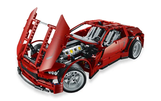 LEGO® 8070 Klocki Lego Technic Zestaw 2w1 Samochód Sportowy Supercar i Hot Rod - zdjęcie 17