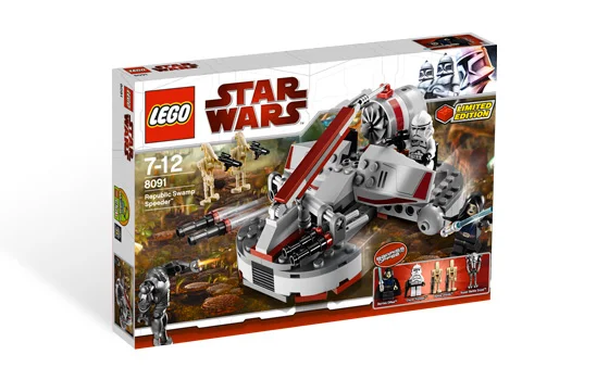 LEGO® 8091 ### Lego Star Wars Republic Swamp Speeder Jedi Barriss Offee Unikat - zdjęcie 7