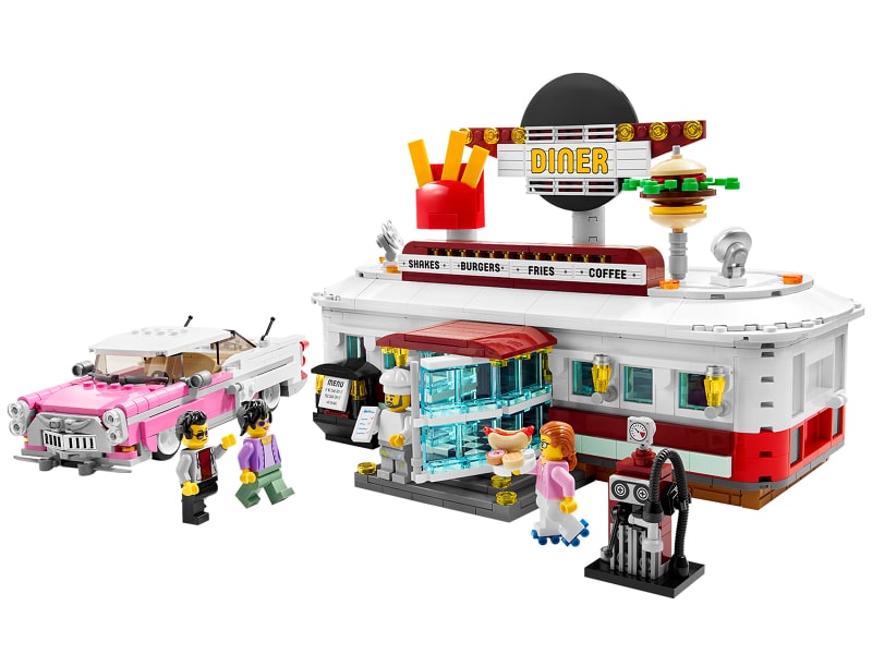 Klocki Lego Restauracja z lat pięćdziesiątych 1379 elementów