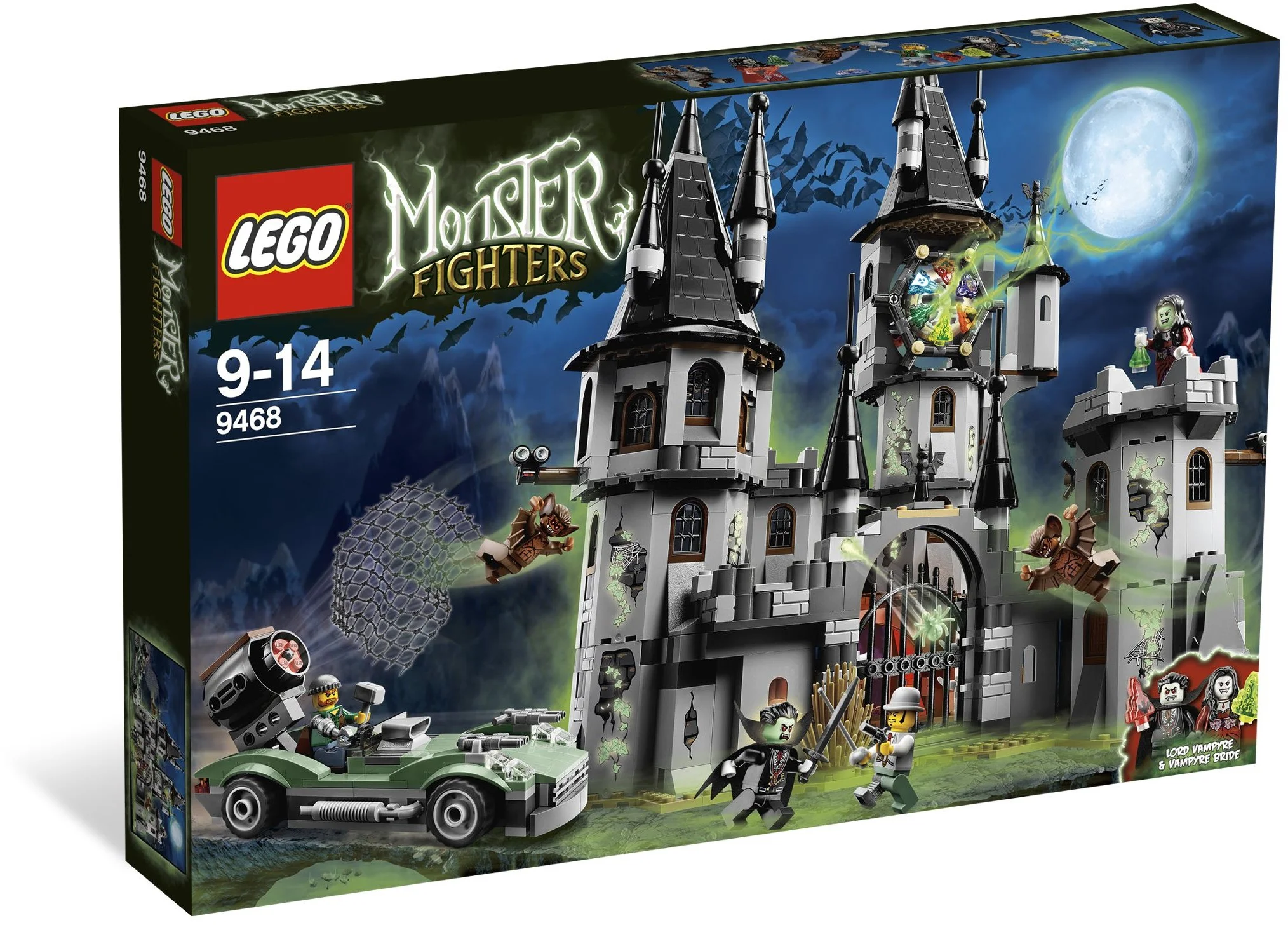 Lego 9489 Monster Fighters Zamek Wampirów Vampyre Castle