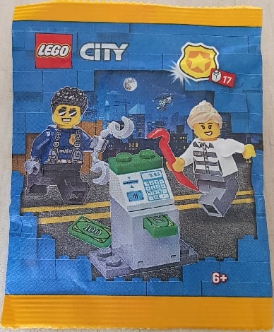 Minifigure Polybag- Policeman and Crook with Atm #