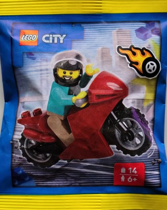 Paper Bag Saszetka Figurka Motocyklista rajdowy
